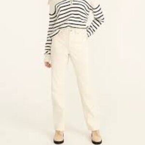 J Crew Cream High Rise Slouchy Boyfriend Jean Size 30